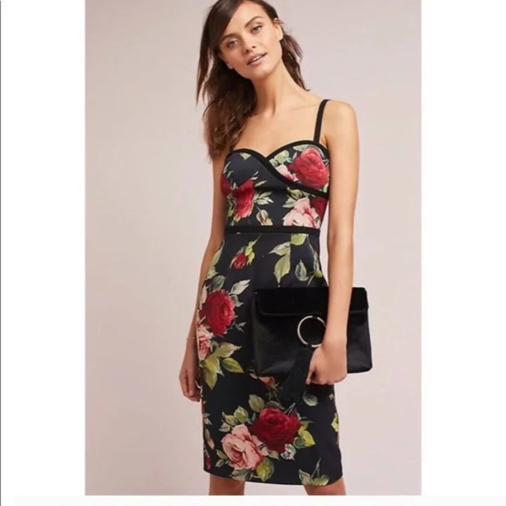 Black Halo Floral Dress - Sz 8